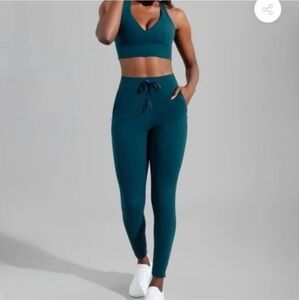 Buff Bunny Jewel Joggers, Large, Dark Teal